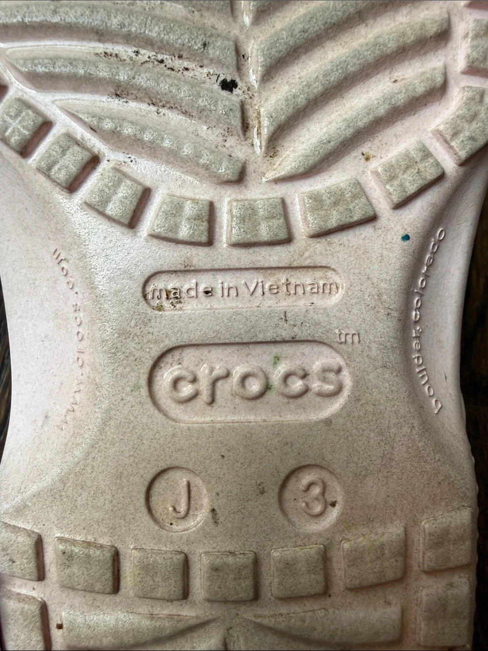 Crocs Classic Clogs girls size 3 used
